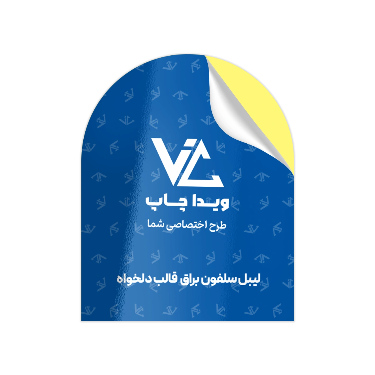 لیبل سلفون براق قالب دلخواه